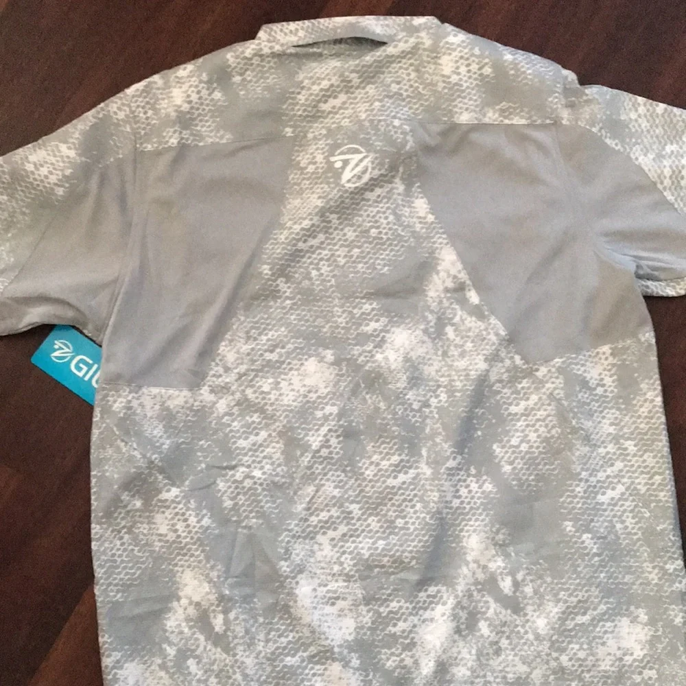 Gillz Men's Flex Mesh Woven Shirt High Rise Grey Grunge NWT - Picture 5 of 8